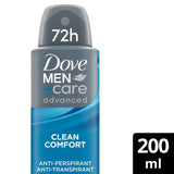 Dove Men+Care Advanced Clean Comfort Anti-Perspirant Spray 200ml