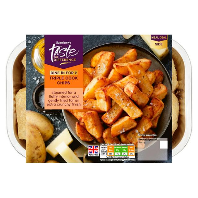 Sainsburys Chunky Triple Cook Chips Taste the Difference 400g