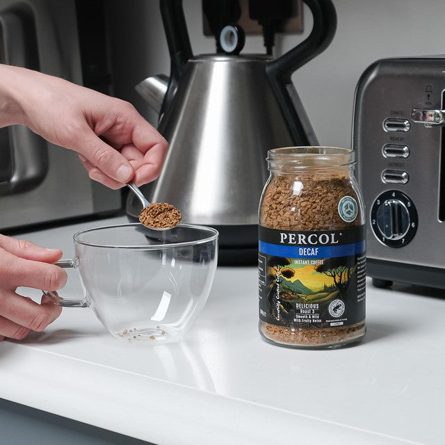 Percol decaf Colombia freeze-dried instant coffee 100g, imported from the UK
