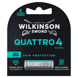 M&S Wilkinson Sword Quattro Men's Razor Blade Refills- Buy online at McGrocer