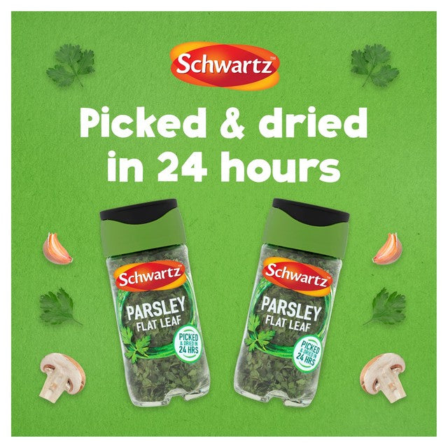 Schwartz flat leaf parsley dried herb 3g, imported from the UK