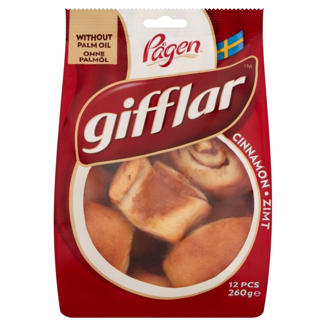 Pagen Gifflar cinnamon rolls 260g imported from the UK