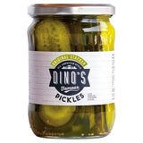 Dino's original stacker pickles sour pickled cucumber slices 530g - British product