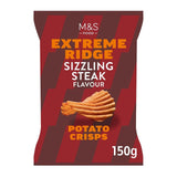 M&S M&S Sizzling Steak Extreme Ridge Cut Crisps- Buy online at McGrocer