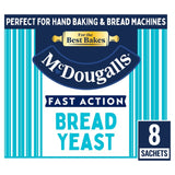 McDougalls bread yeast sachets 8 x 7g, imported from the UK