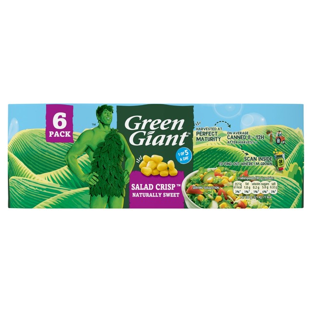 Green Giant Salad Crisp Sweetcorn 6 x 160g, UK version