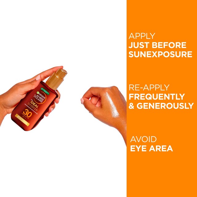 Garnier Ambre Solaire Ideal Bronze Tan Enhancing Oil SPF30 150ml - British product