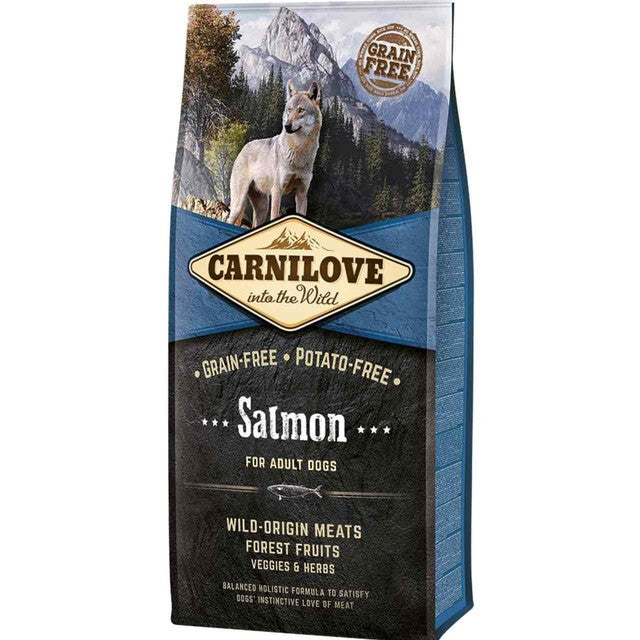 Carnilove salmon dry dog food 1.5kg - British product