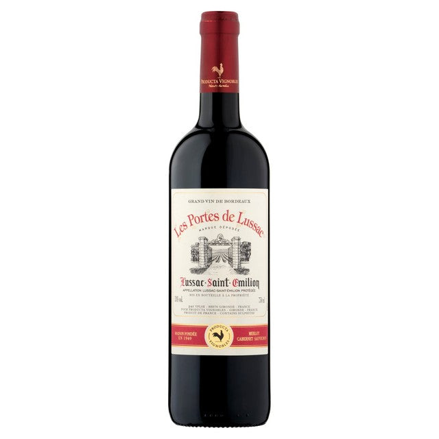Lussac Porte de Lussac Saint Emilion Bordeaux red wine 75cl, imported from the UK