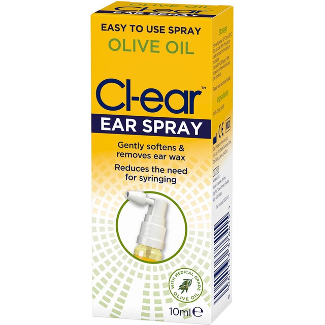 Cl-ear olive oil ear spray 10ml - British product