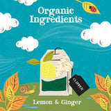 Clipper lemon and ginger herbal tea infusion 20 count - British product
