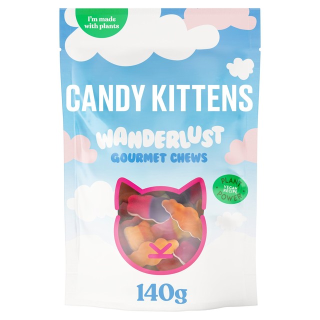 Candy Kittens mixed bag vegan fruit gums 140g - British product