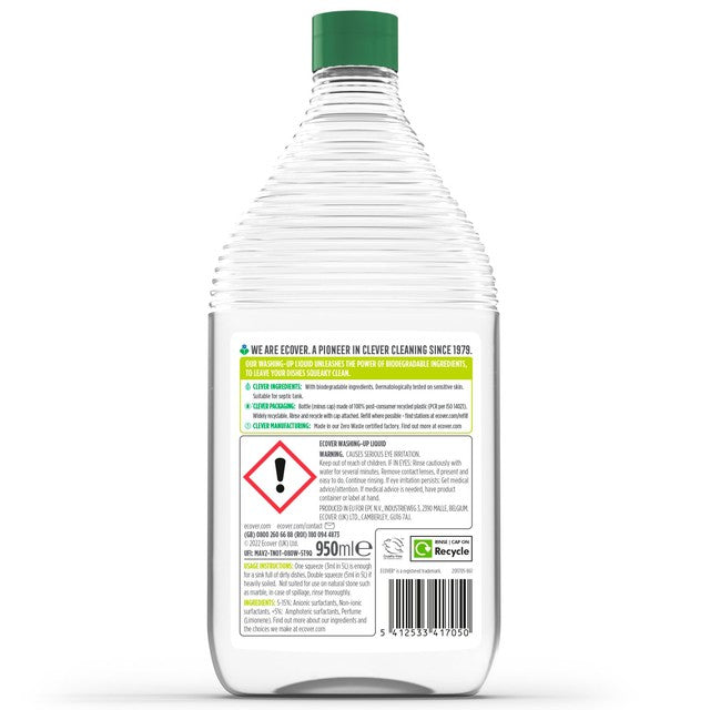 Ecover Lemon & Aloe washing-up liquid 950ml - British product