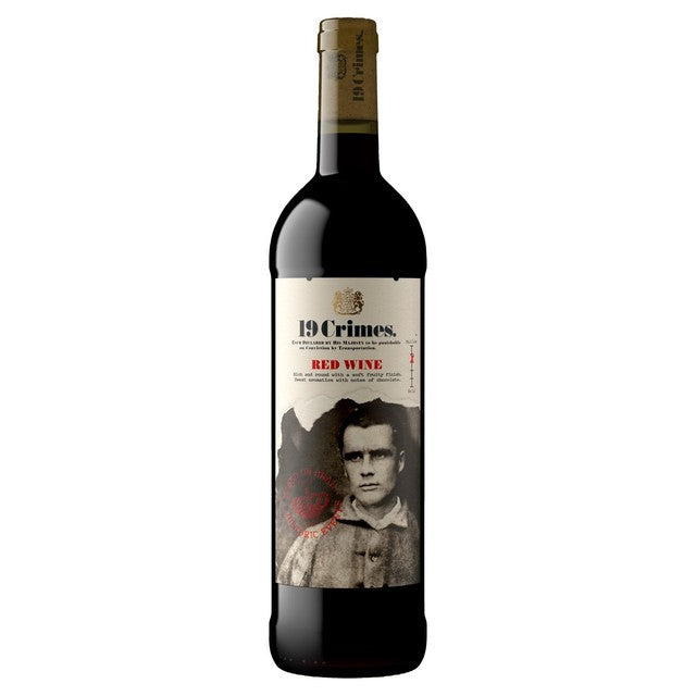 19 Crimes Red Blend wine 75cl - British product