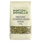 Minton & Donello organic pumpkin seeds 250g, imported from the UK