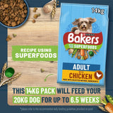 Bakers chicken with vegetables dry dog food 3kg - British product