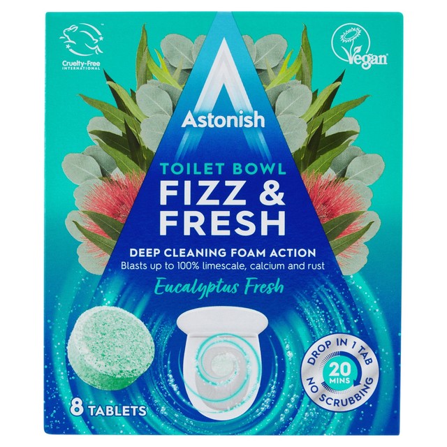 Astonish eucalyptus fresh toilet tablets 8 pack - British product