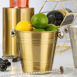 Viners gold single wall ice bucket 1 litre (British brand)