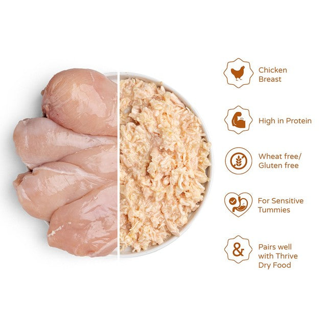 Thrive chicken breast wet cat food 75g (British brand)