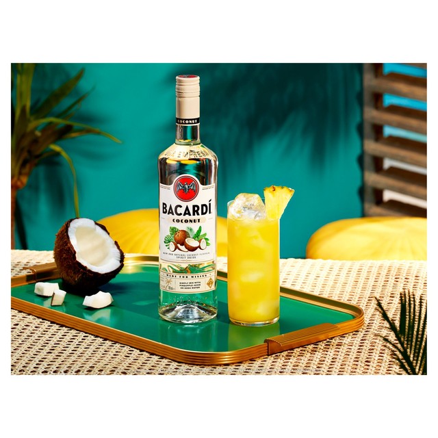 Bacardi coconut flavoured rum spirit drink - British product