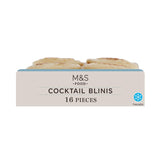 M&S M&S 16 Cocktail Blinis Mini Savoury Pancakes 112g- Buy online at McGrocer