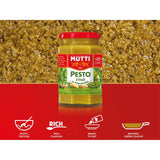 Mutti Basil Green Tomato & Parmesan Green Pesto Pasta Sauce 180g, imported from the UK
