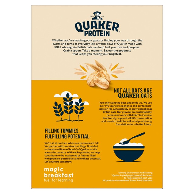 Quaker golden syrup protein porridge sachets 8 pack (British brand)