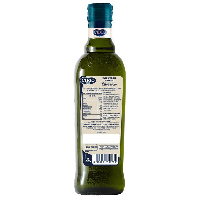 Cirio extra virgin olive oil Classico 500ml - British product