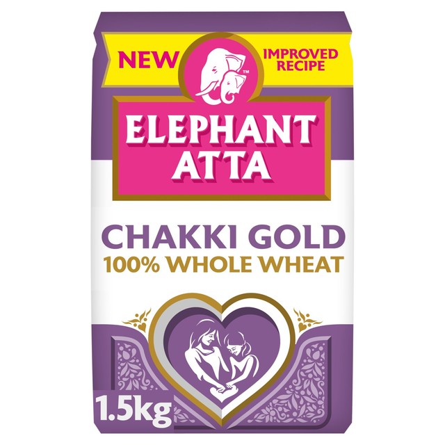 Elephant Atta Chakki Gold chapatti flour 1.5kg - British product
