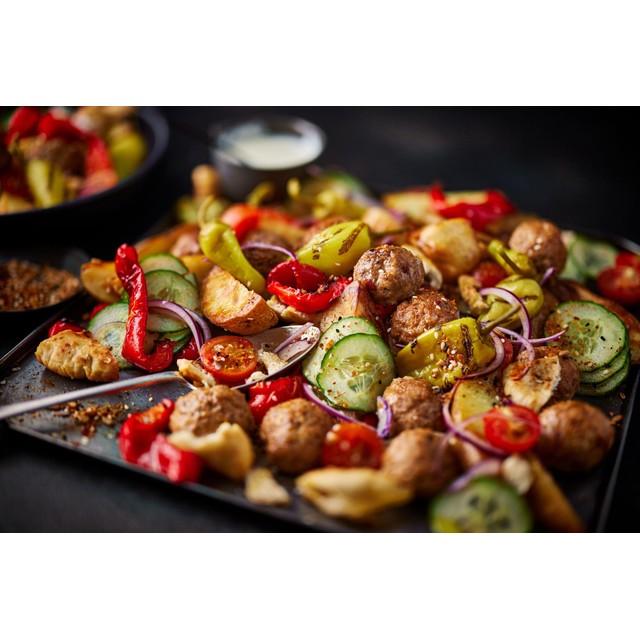 M&S Shawarma Kit vegan meal kit, imported from the UK