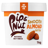 Pip & Nut smooth almond butter 1kg, imported from the UK