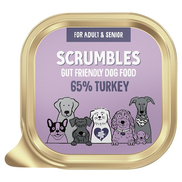 Scrumbles Grain Free Wet Dog Food Turkey 150g (British brand)