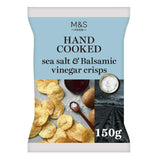 M&S M&S Hand Cooked Sea Salt & Vinegar Crisps 150g- Buy online at McGrocer