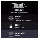 Durex Intense ribbed & dotted condoms 12 pack - British product