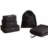 M&S packing cubes black set five pieces (British brand)