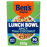 M&S Ben's Original Lunch Bowl Spicy Thai Style & Coconut Microwave Rice Meal 220g- Buy online at McGrocer