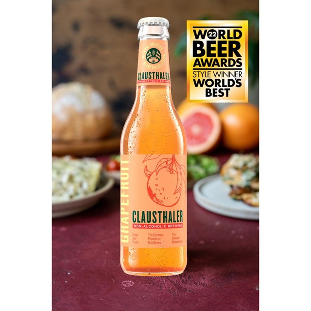 Clausthaler grapefruit radler alcohol-free beer 330ml - British product
