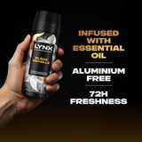 Lynx Black Vanilla Deodorant Body Spray 150ml, UK version