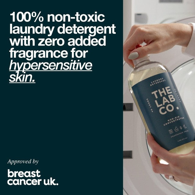 The Lab Co. fragrance free non-bio laundry detergent 1L (British brand)