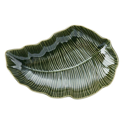 M&S Mikasa Jardin Stoneware Leaf Serving Dish 30cm Serving Bowl- Buy online at McGrocer