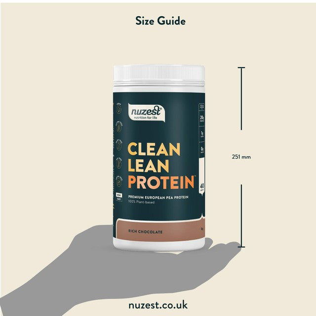 Nuzest Rich Chocolate protein powder 1kg, imported from the UK