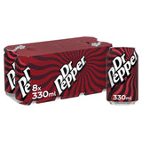 M&S Dr Pepper Sparkling Fruit Flavour Soft Drink 8 x 330ml Multipack- Buy online at McGrocer