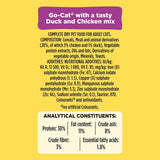 Go-Cat chicken and duck dry cat food 750g, UK version