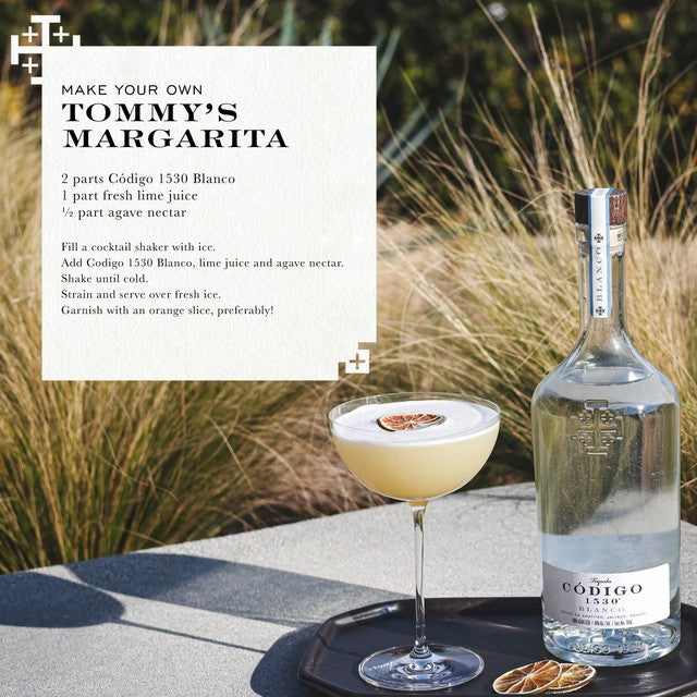 Codigo 1530 Blanco tequila bottle 70cl - British product