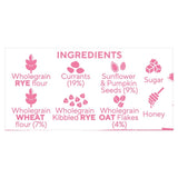 Ryvita Fruit Crunch Currant Seed & Oat Crispbread 200g, imported from the UK