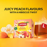 Lipton Peach Paradise fruit tea bags, UK version