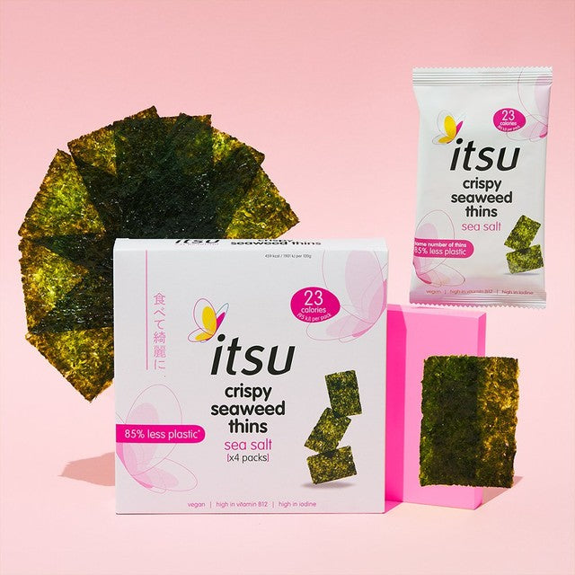 Itsu crispy seaweed thins sea salt 4 x 5g multipack, UK version