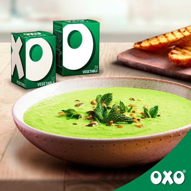 Oxo 12 Vegetable Stock Cubes, imported from the UK