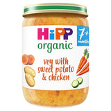 M&S HiPP Organic Mixed Vegetables Sweet Potato Chicken Baby Food 7+ Months 160g- Buy online at McGrocer