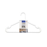 M&S Solid Plastic Clothes Hangers, White, Pack of 5- Buy online at McGrocer
